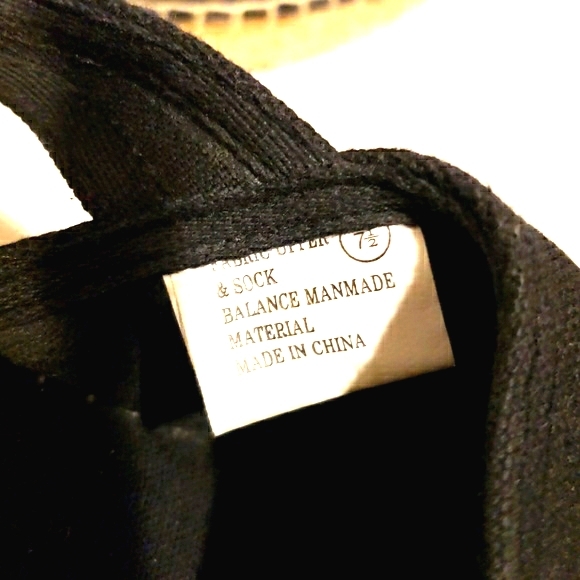 Black Canvas Shoes 7.5 Coasters - Picture 5 of 8